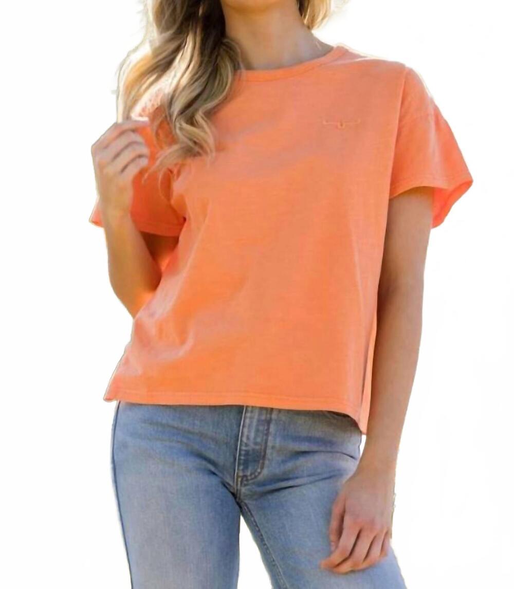 NEW KIMES RANCH hayloft short sleeve tee in orange